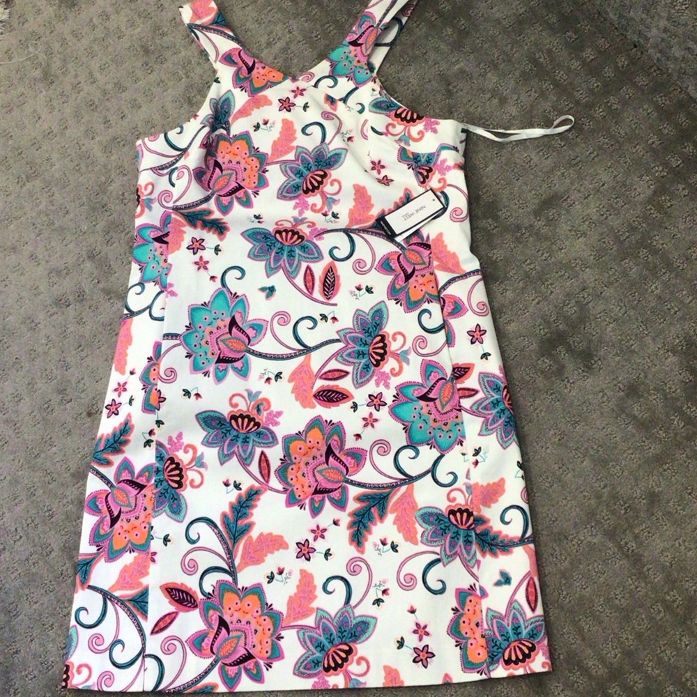 Nine West Pink and Blue Floral Dress